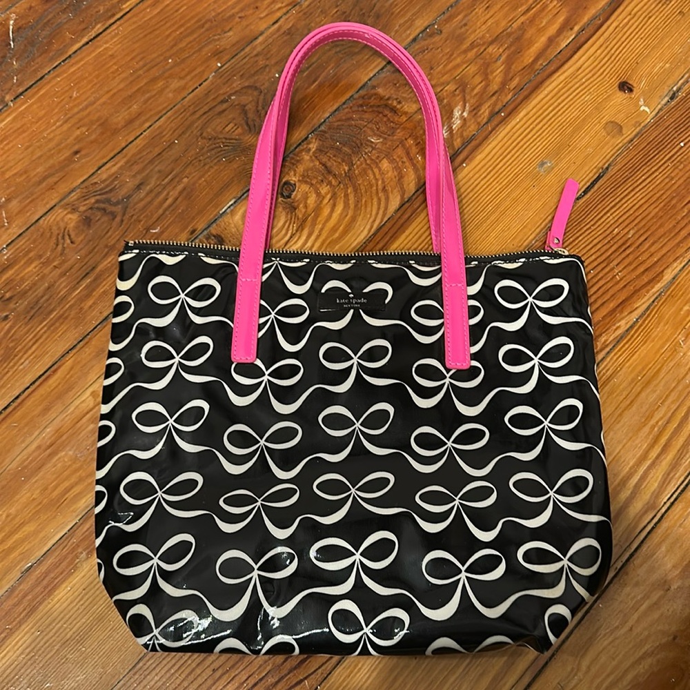 Kate spade bow tote purse
